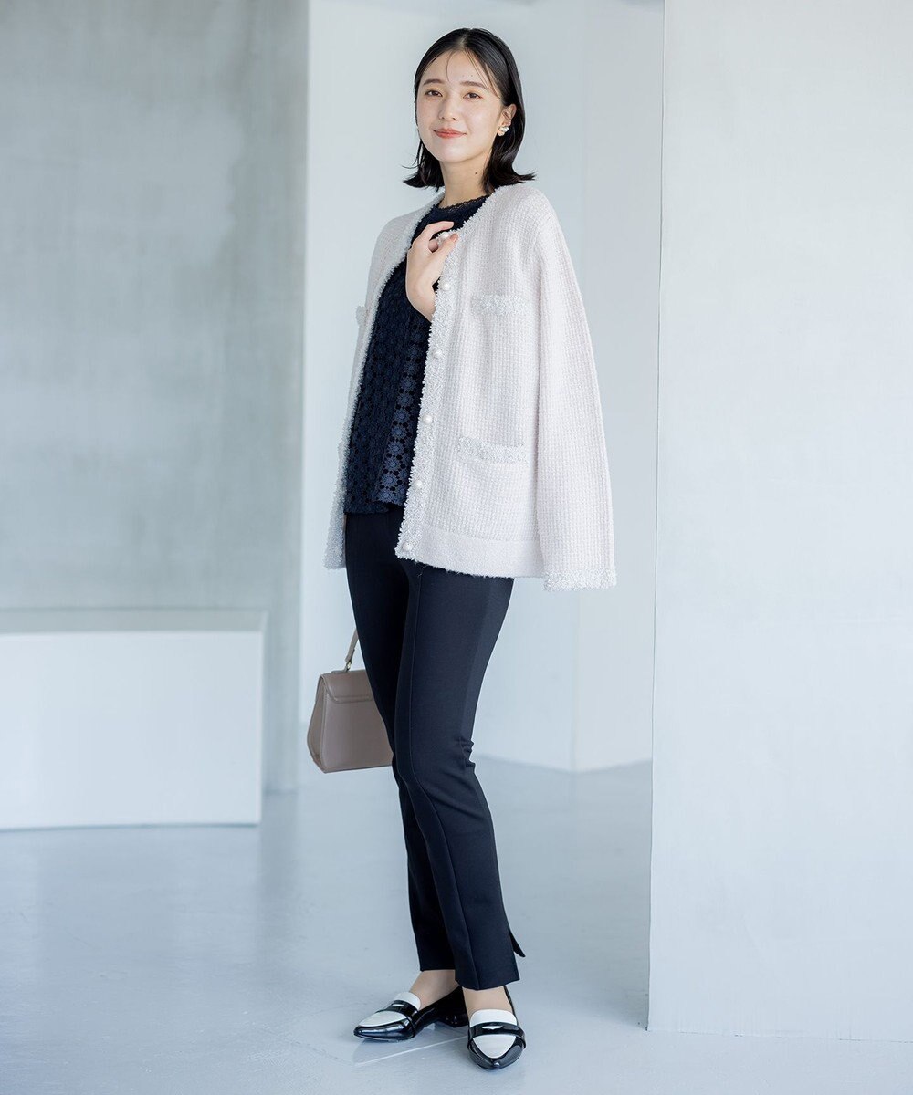 組曲 ツイードニット ジャケット 