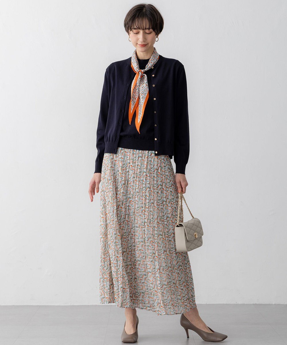 23区 【Oggi6月号掲載/洗える】プレミアムビオコットン カーディガン 