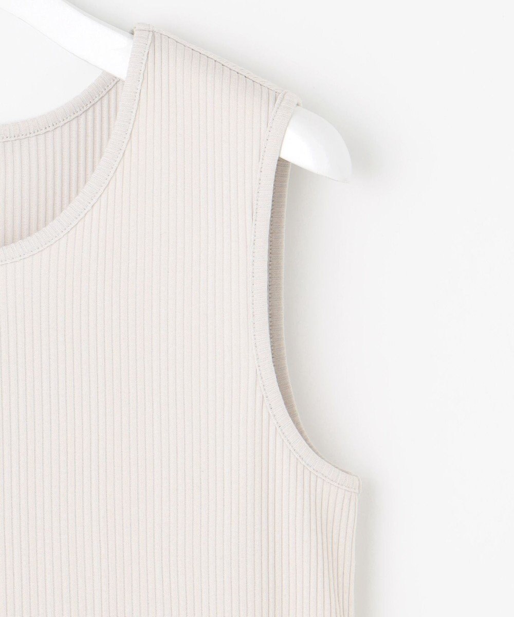 J.PRESS LADIES 【洗える】リブ ノースリーブ カットソー 