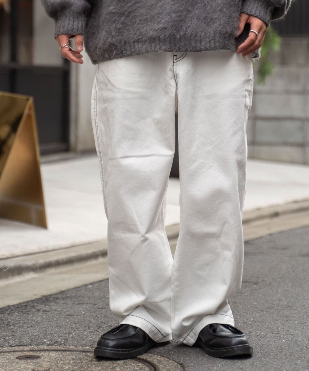 WEGO 【ユニセックス着用アイテム/ウエストゴム】ワーカーズパンツ 