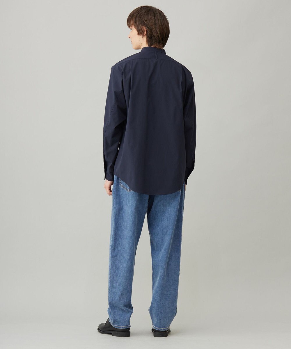 UNFILO MENS コンフォートシャツ バンドカラー 