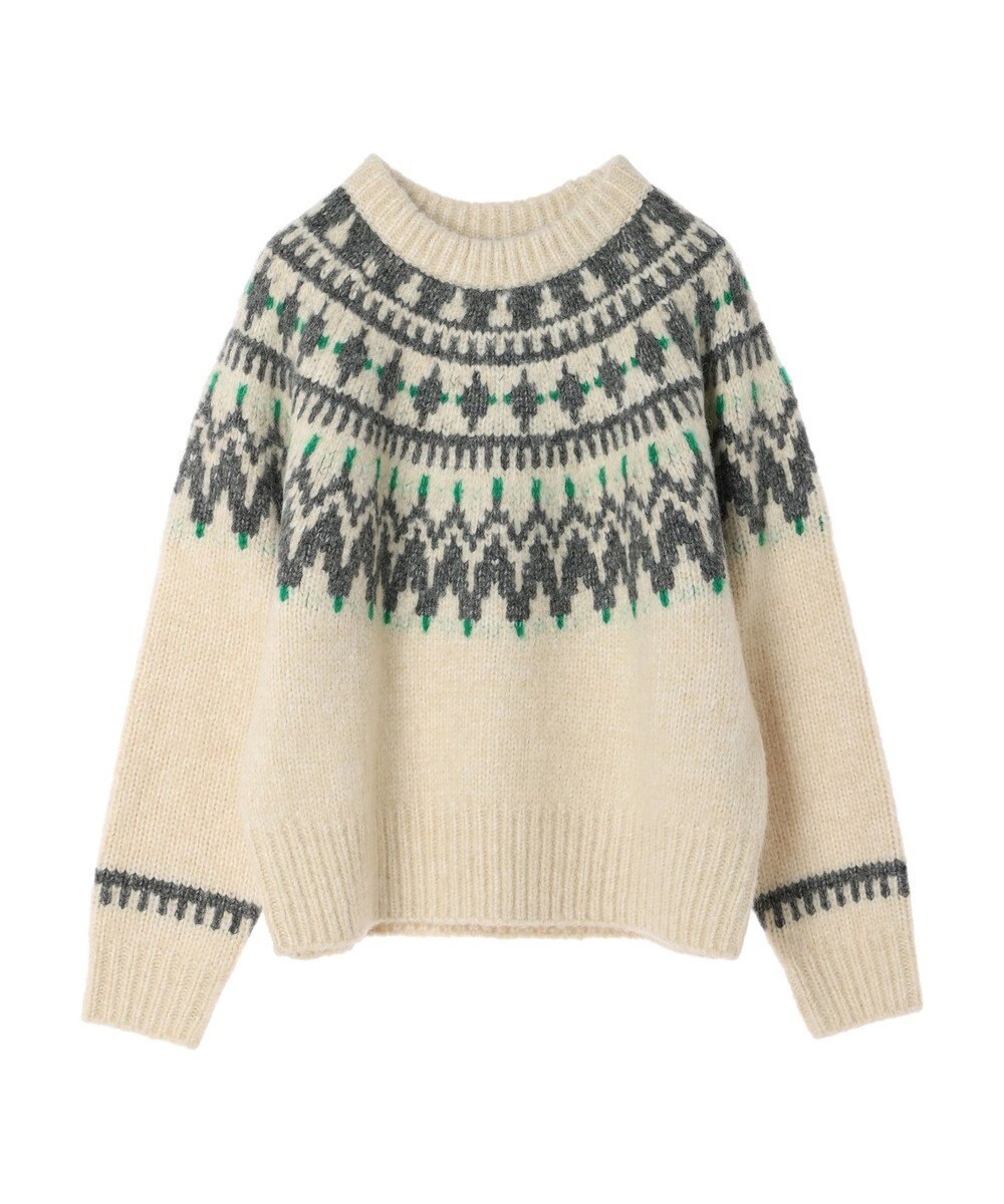 AMERICAN HOLIC フェアアイル柄ニットプルオーバー 