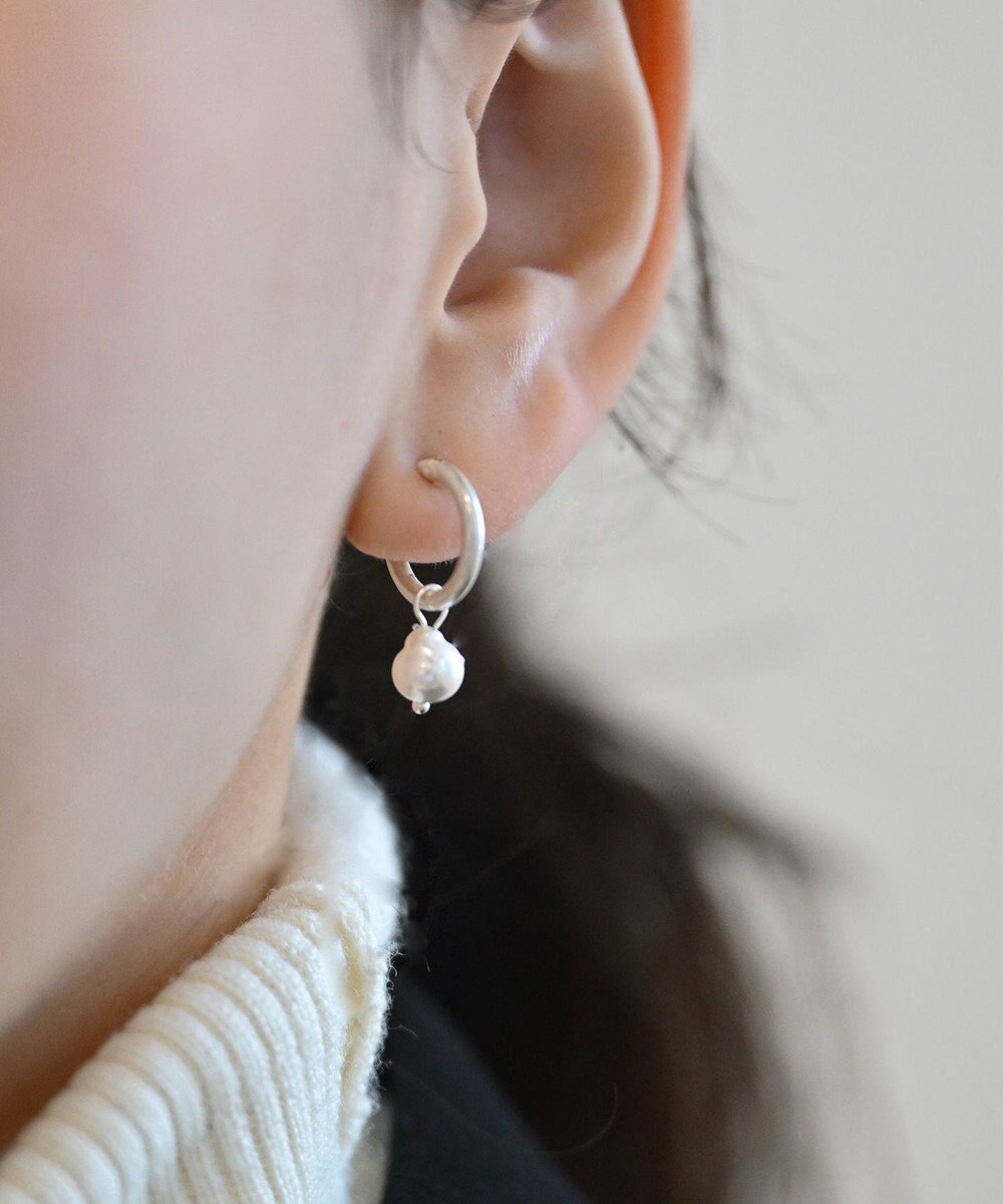 Pisceans 2wayドロップパールフープピアス 