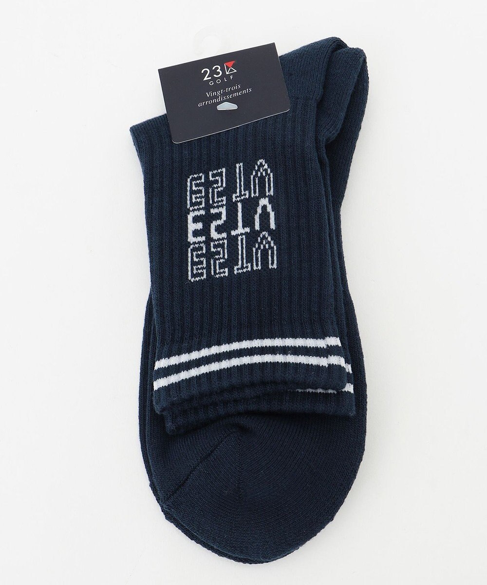23区GOLF 【MEN】ロゴ レギュラーソックス 