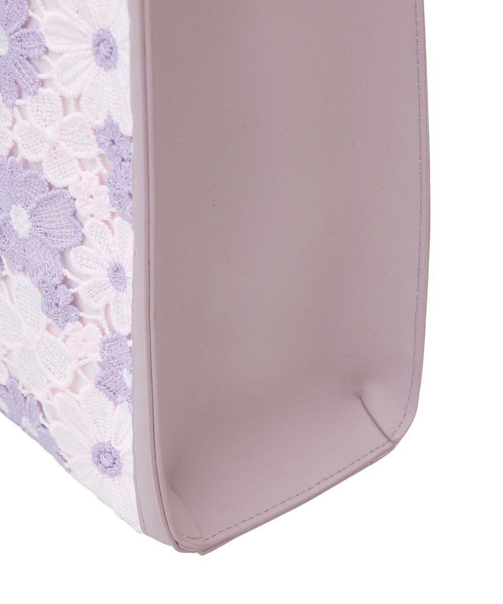 Maison de FLEUR フラワーレーススクエアトートバッグ 