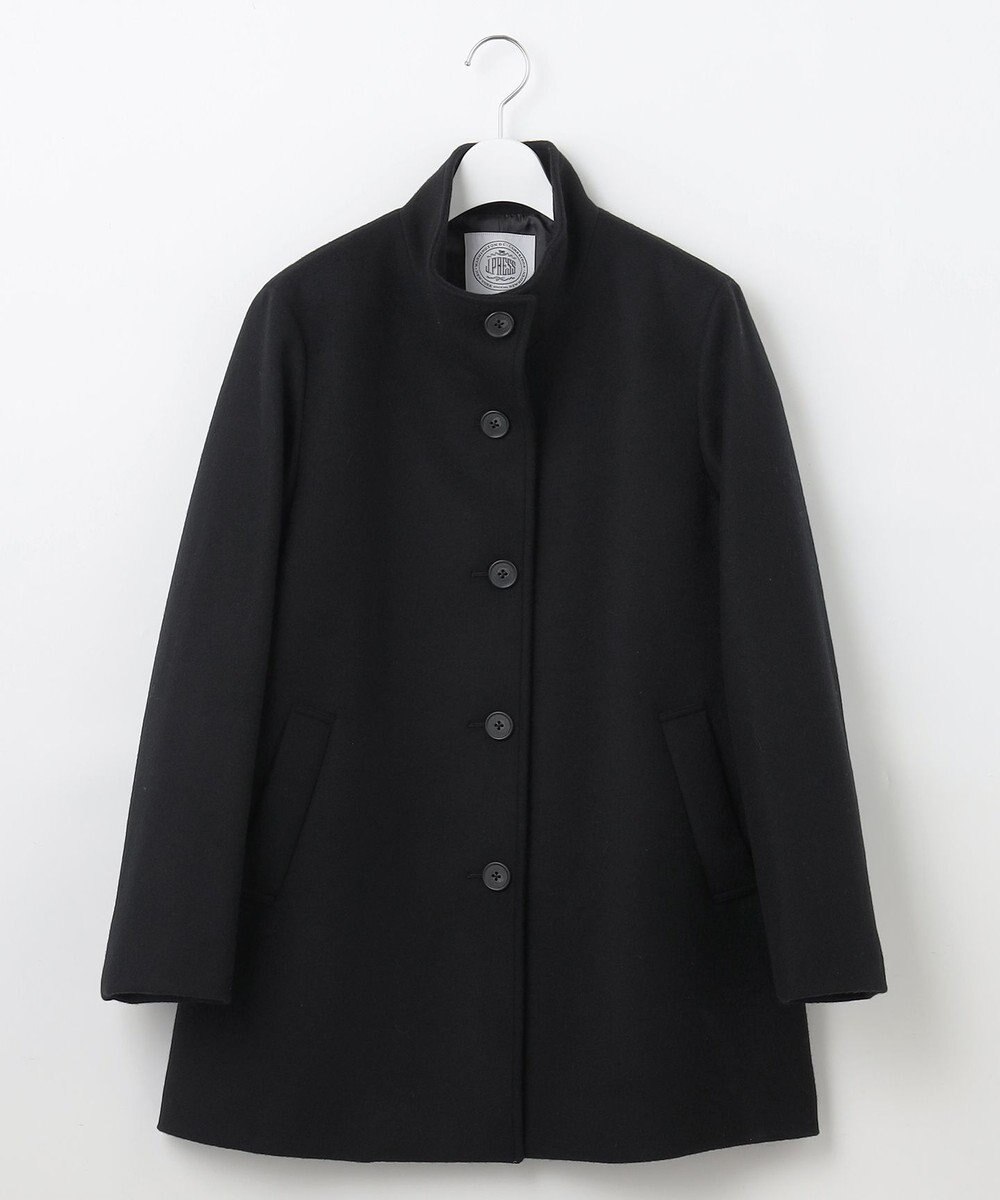 J.PRESS LADIES ショートビーバー スタンドカラー コート 