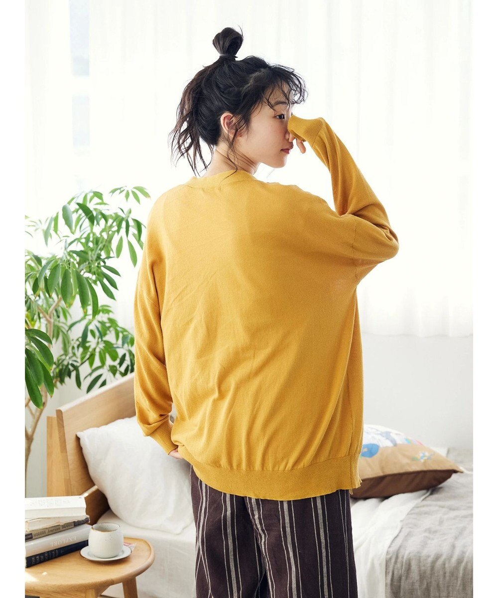 CRAFT STANDARD BOUTIQUE 強撚綿ニットカーディガン 