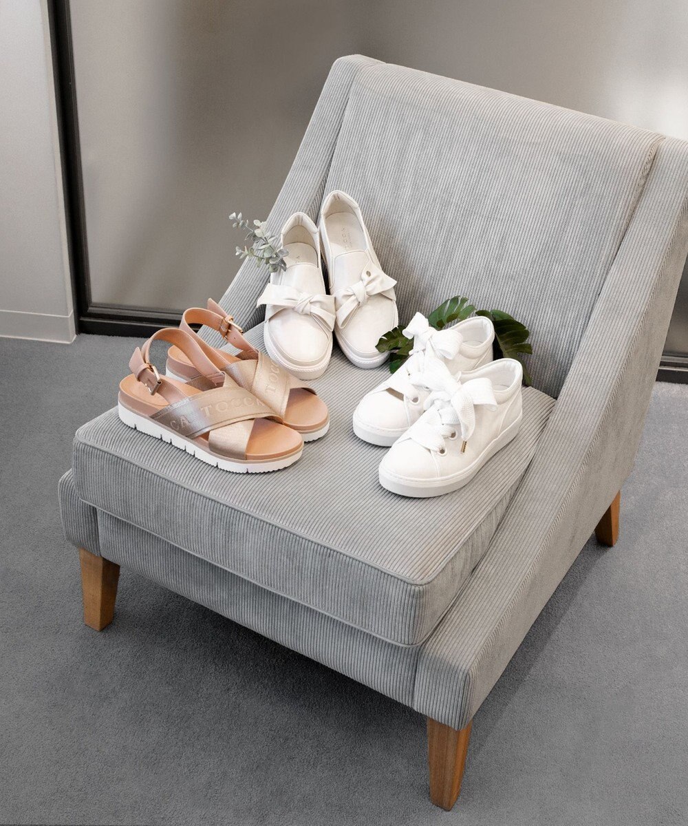 TOCCA 【WEB＆一部店舗限定】BIG RIBBON CANVAS SNEAKERS スニーカー 