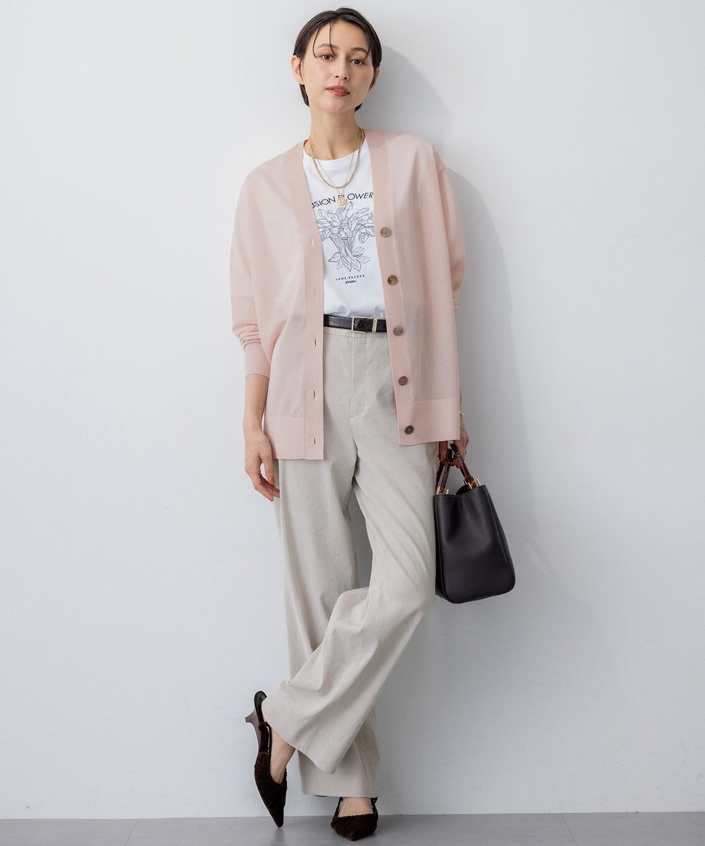 23区 【CanCam10月号掲載/CLASSY.10月号掲載】シャイニーシアー カーディガン 