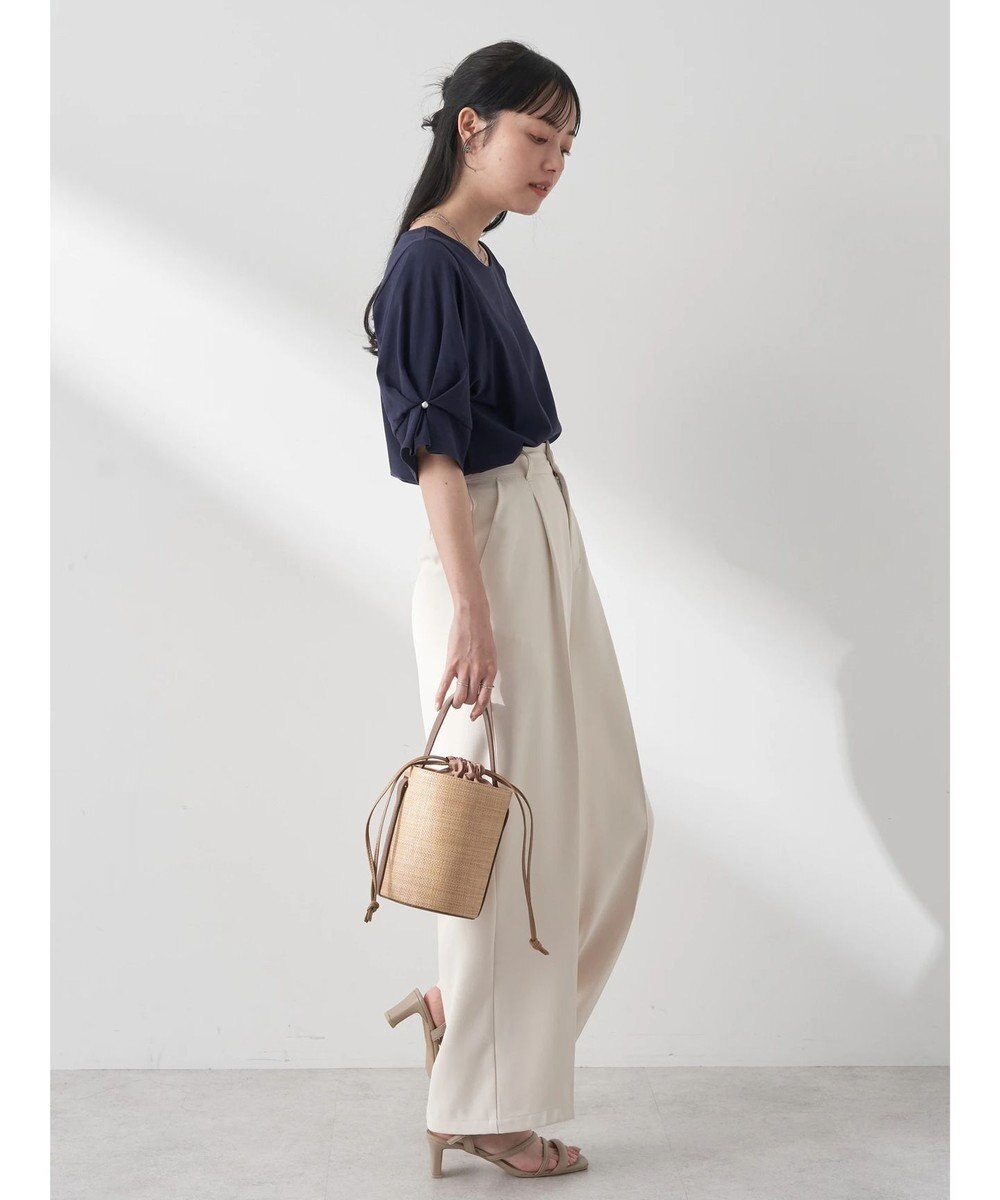 earth music&ecology タックスリーブプルオーバー 