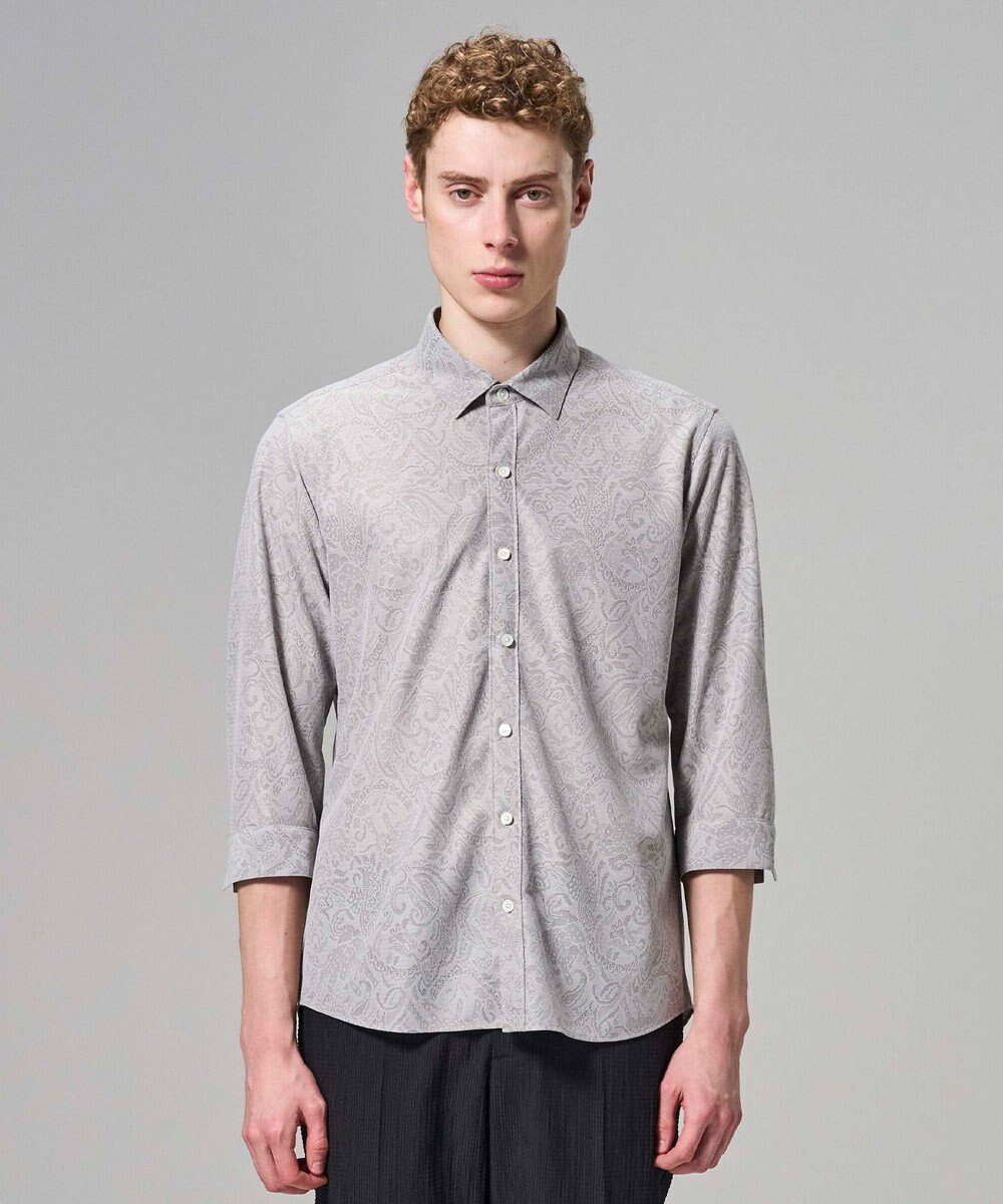 JOSEPH HOMME 【新柄】ヨシタレース　7分袖レギュラーカラーシャツ 