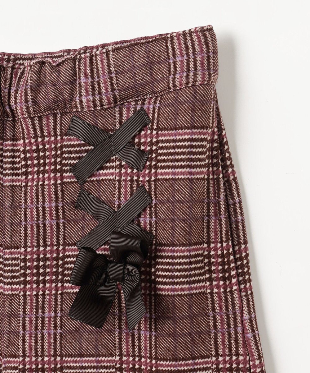 ANY KIDS レースアップ 裏シャギーワイドパンツ 