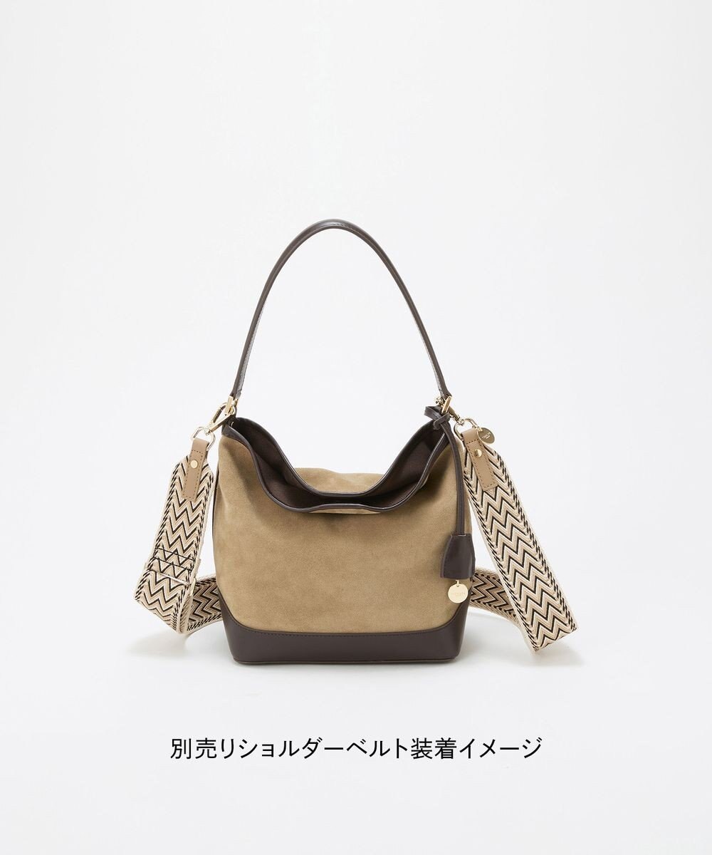 TOPKAPI 【TREASURE TOPKAPI】スエード レザーコンビ ワンショルダーバッグ チャーム付き 