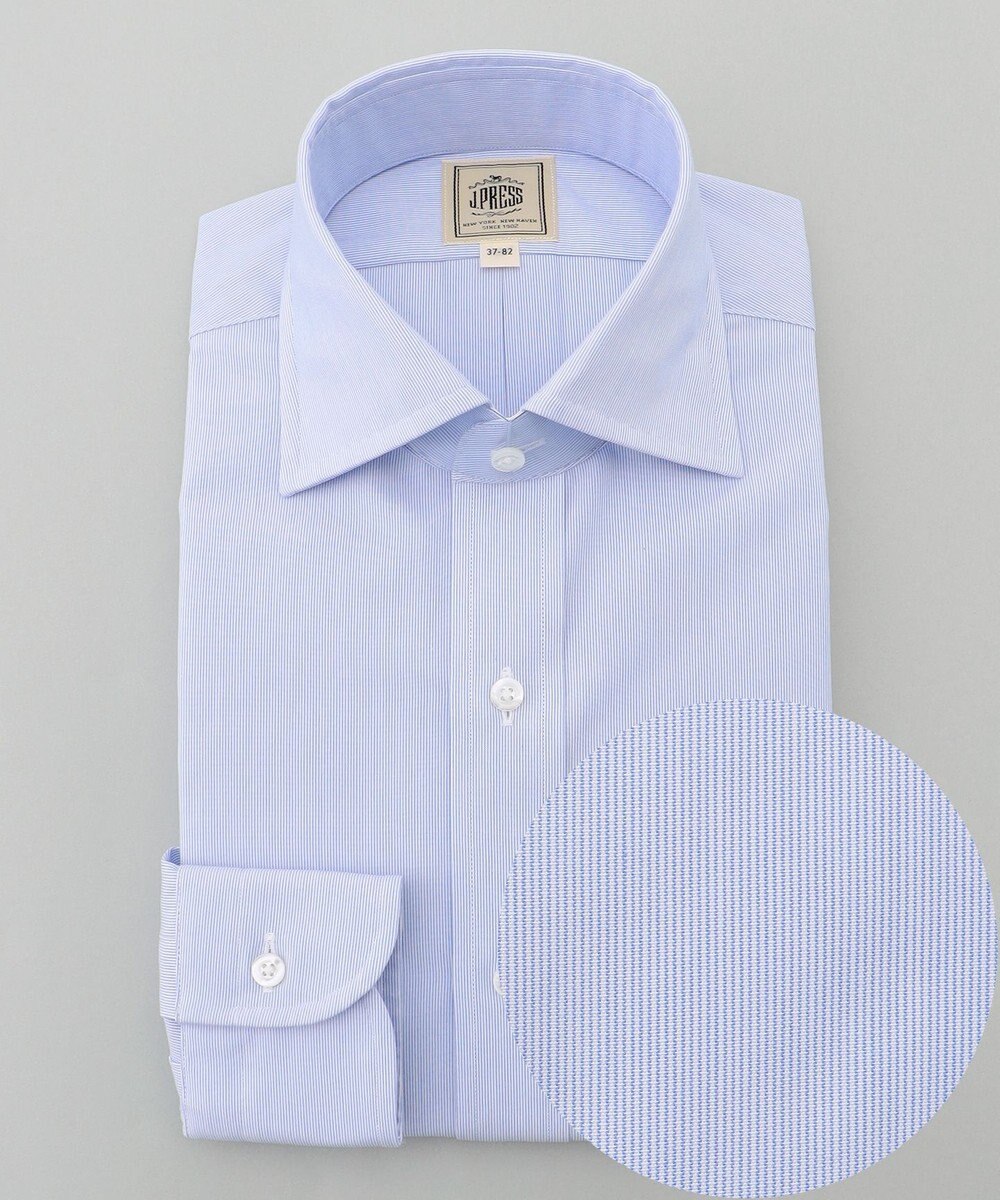 J.PRESS MEN 【Single Needle Tailoring / 形態安定】マイクロストライプ シャツ / ワイドカラー 