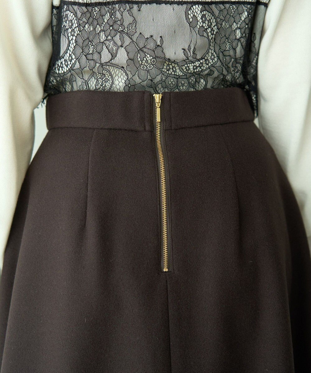 YECCA VECCA メルトンジャージーAラインスカート 