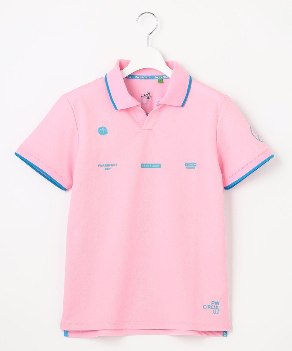 PW CIRCULUS 【WOMEN】【吸汗速乾/ストレッチ/UVケア】ベーシックカノコ スキッパー ポロシャツ ゴルフウェア レディース 