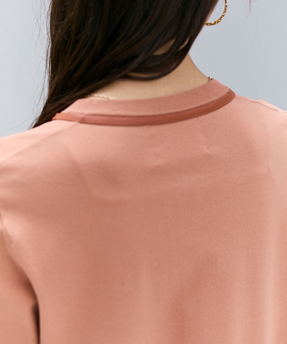 BEIGE， 【洗える】NADIA / レザーラインジップカーディガン 