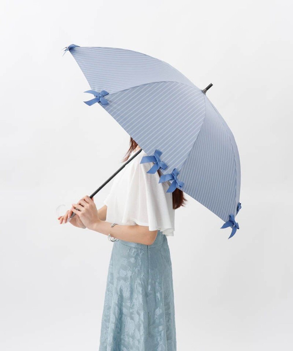 AURORA 【 JILL STUART（ジル スチュアート）】・WEB限定・　リボン付き晴雨兼用パラソル(長傘) 