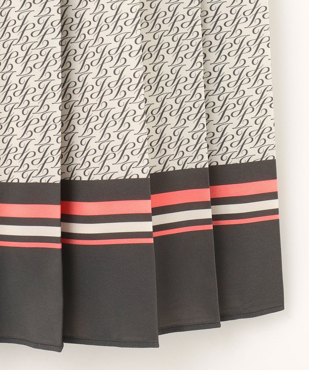 自由区 【セットアップ対応・洗える】モノグラムプリント スカート 