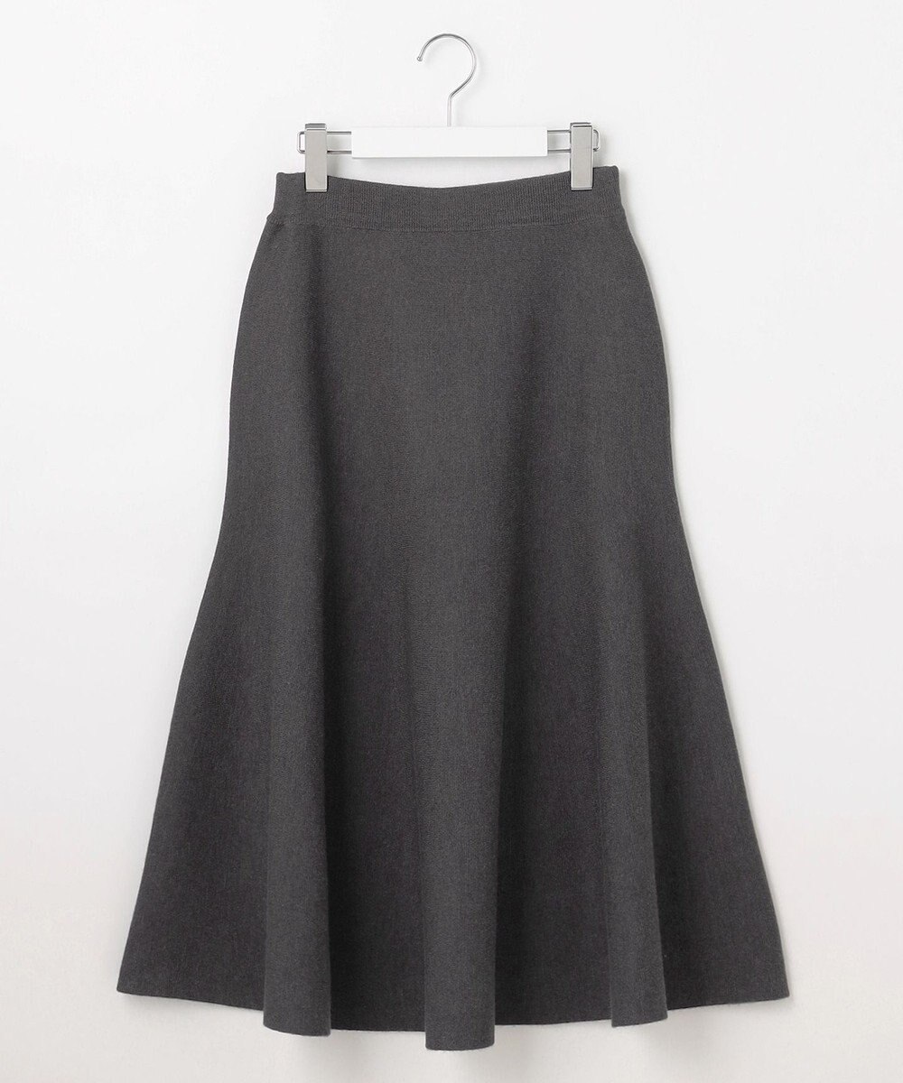 自由区 【セットアップ対応・洗える】ウールミラノニット スカート 