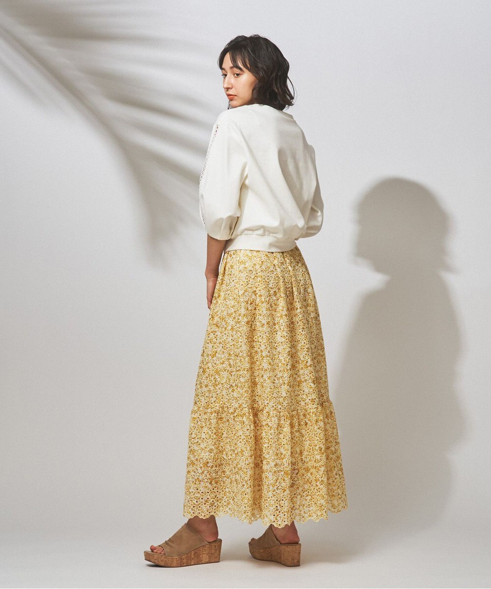 カットワーク刺繍タックスカート / GRACE CONTINENTAL | ファッション  