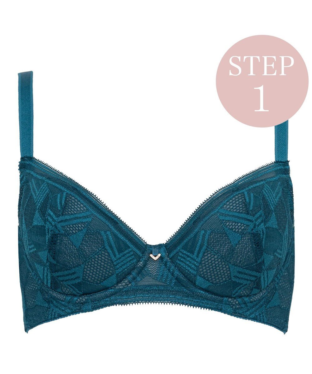 BRADELIS New York 【BRADELIS New York / 育乳補整ブラ・STEP1 集める】ウェンディバックスムーズステップ1ブラ25A1 補正 ブラジャー 