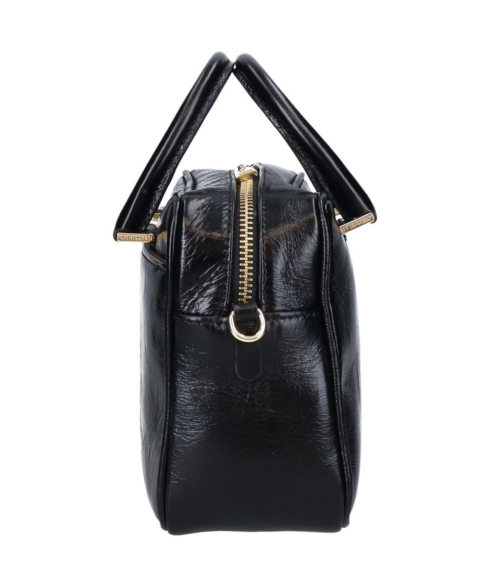 INTER-CHAUSSURES 【CHRISTIAN VILLA】スクエアレザーハンドバッグ 