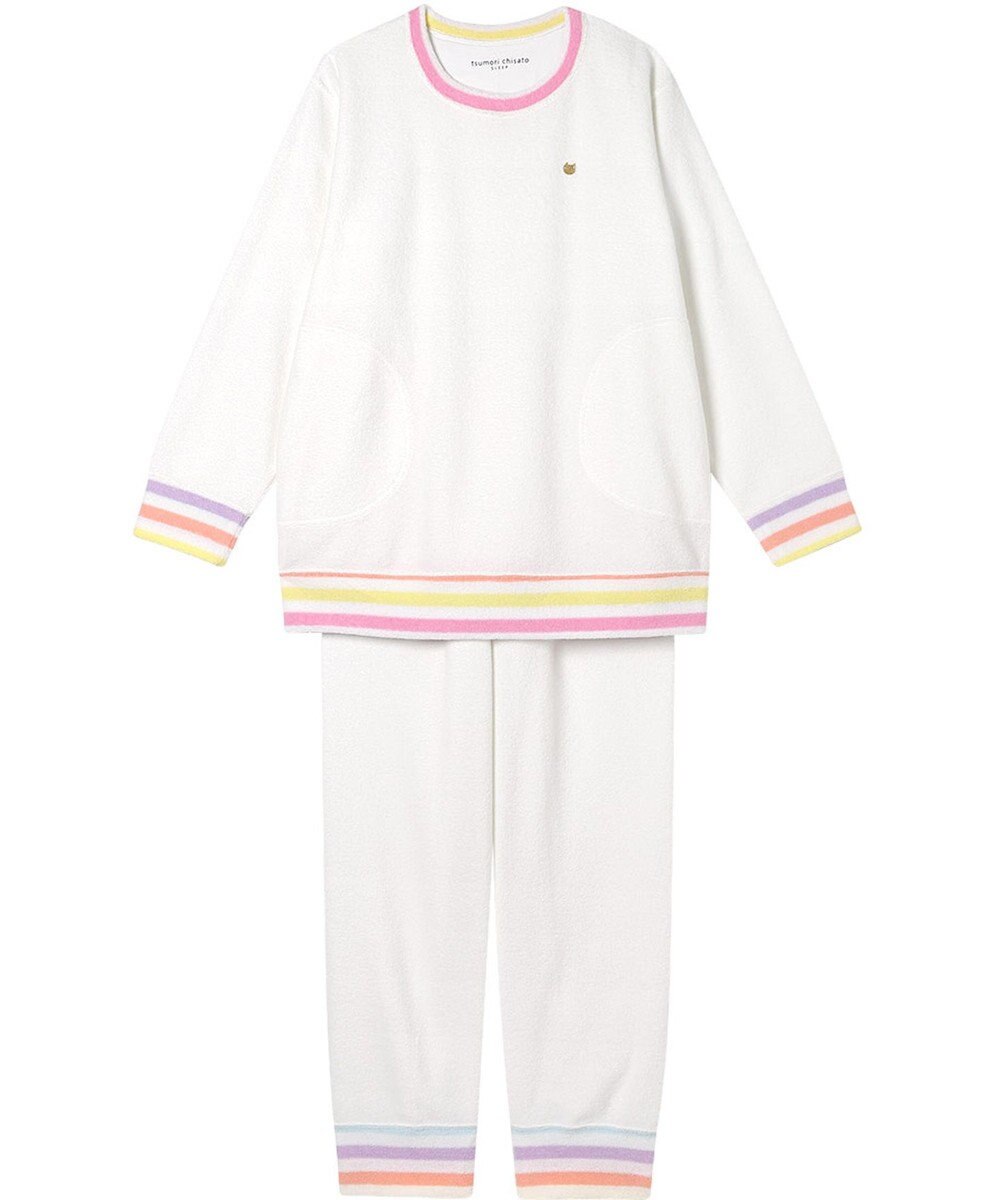 tsumori chisato SLEEP ツモリチサト パジャマ パイル(本体) あったか 長袖 長ズボン レディース UDW405 /ワコール 