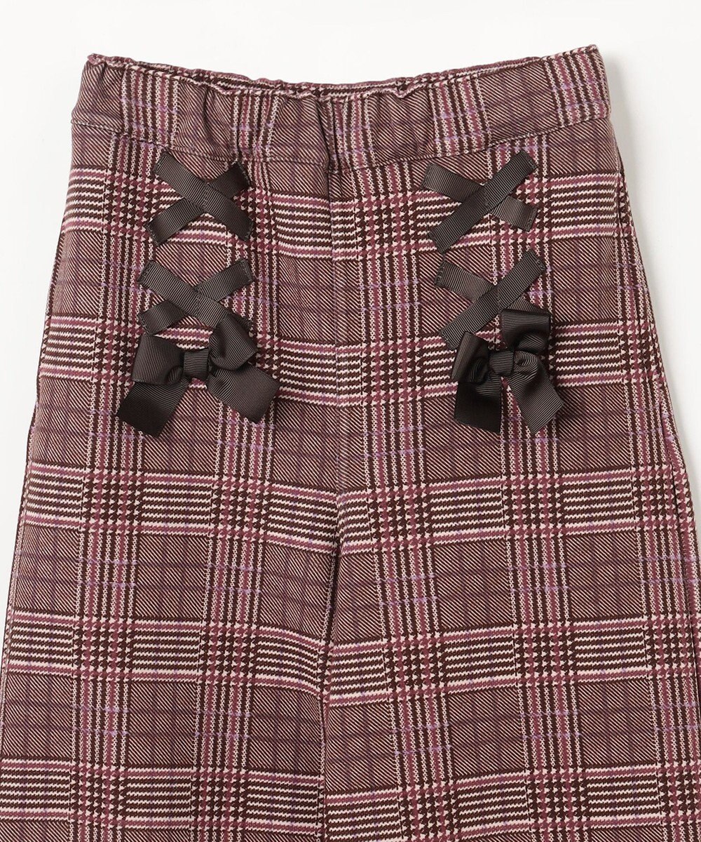 ANY KIDS レースアップ 裏シャギーワイドパンツ 