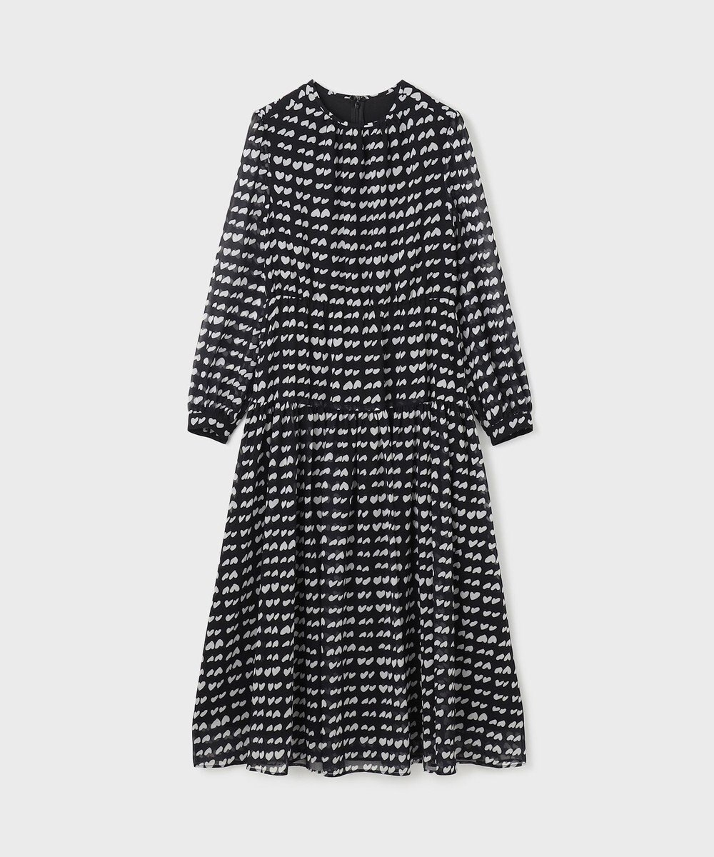 GRACE CONTINENTAL ハートキカプリントワンピース 
