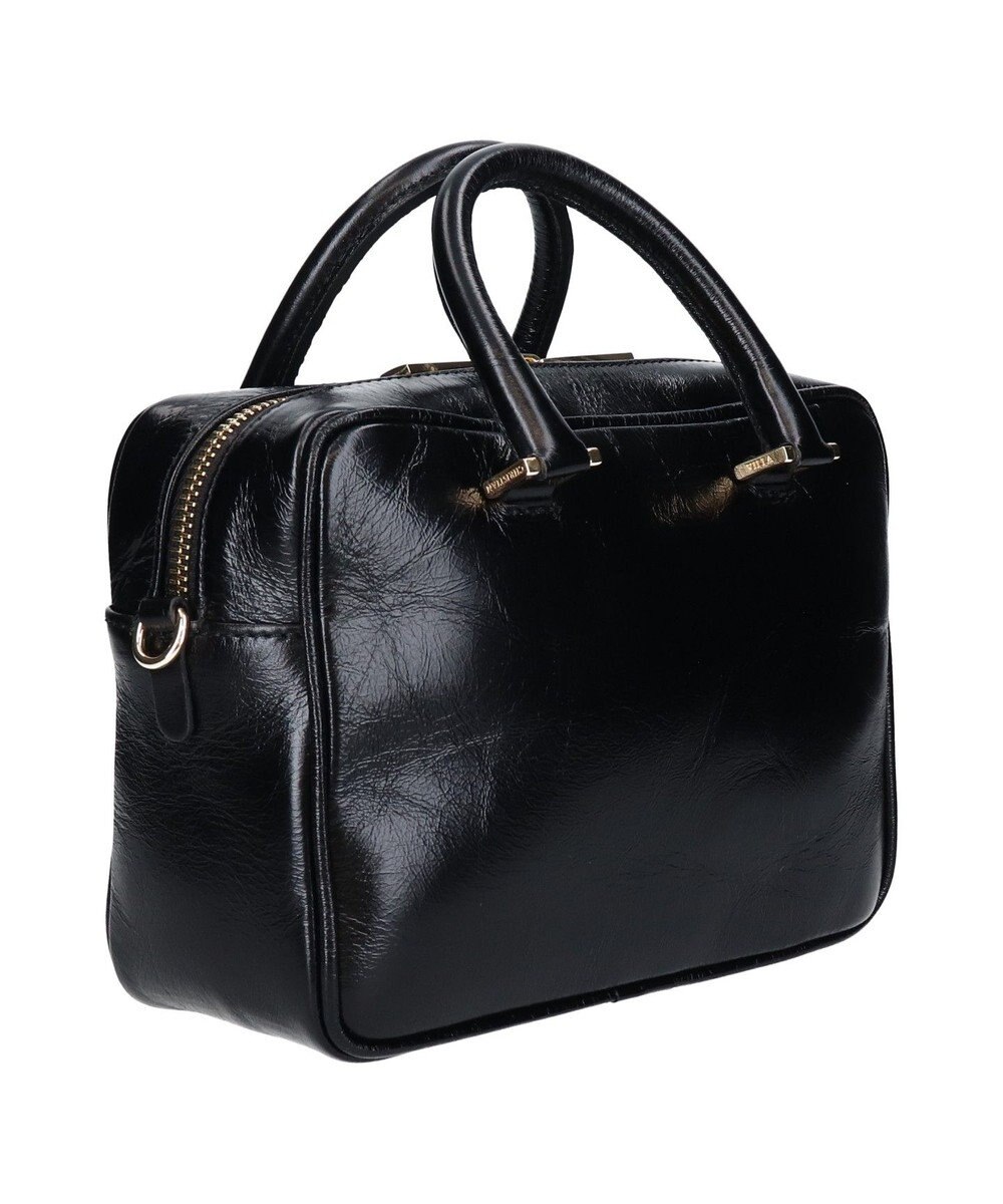 INTER-CHAUSSURES 【CHRISTIAN VILLA】スクエアレザーハンドバッグ 