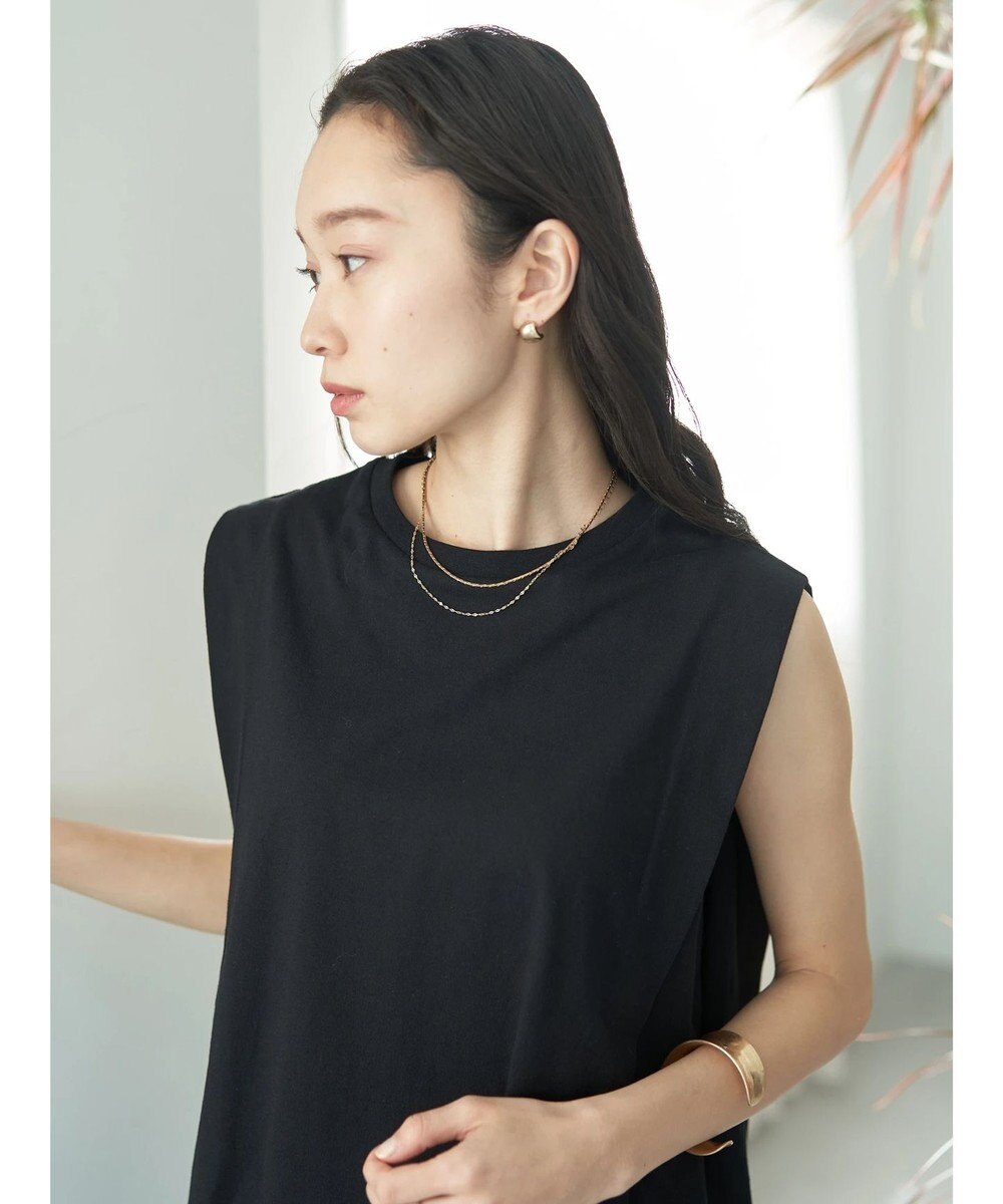earth music&ecology ボクシーノースリーブチュニック 