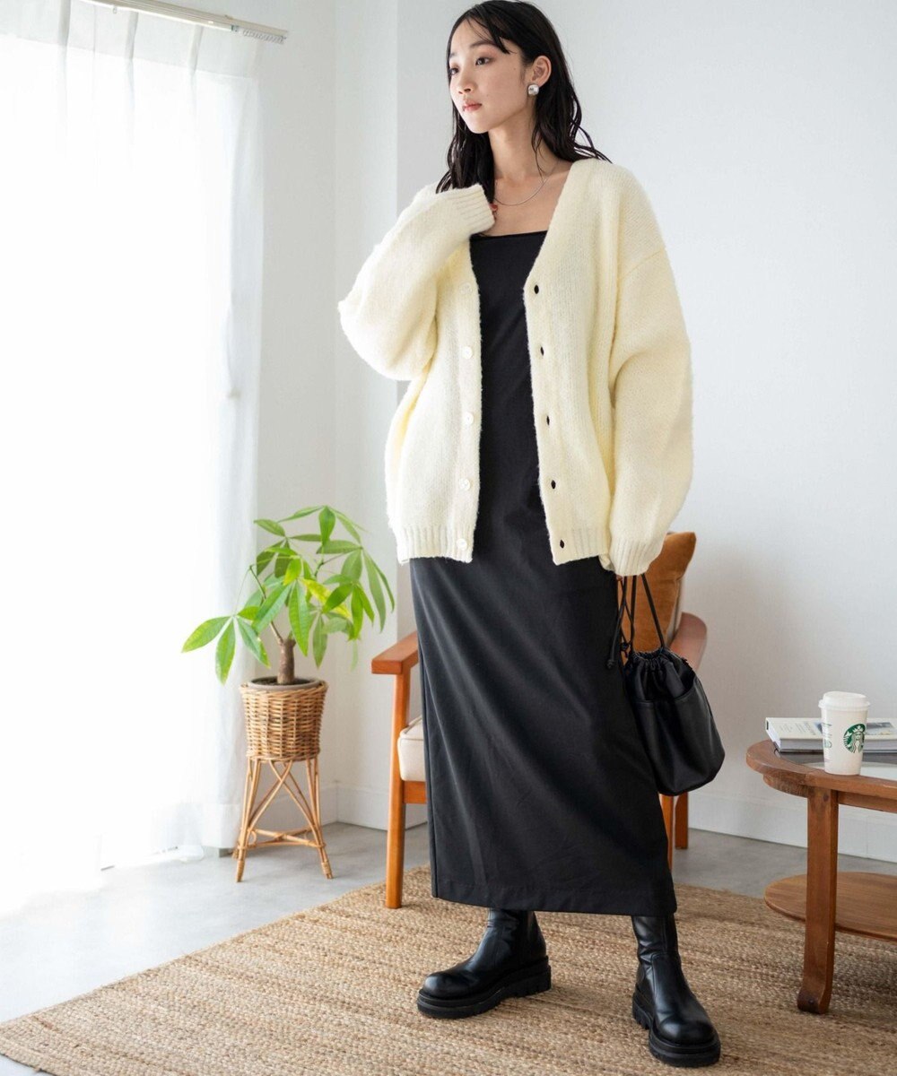 WEGO モヘアライクBIGカーディガン 