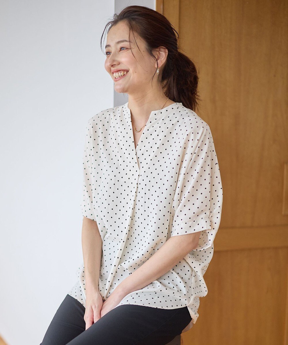 ANY L タックスリーブブラウス 