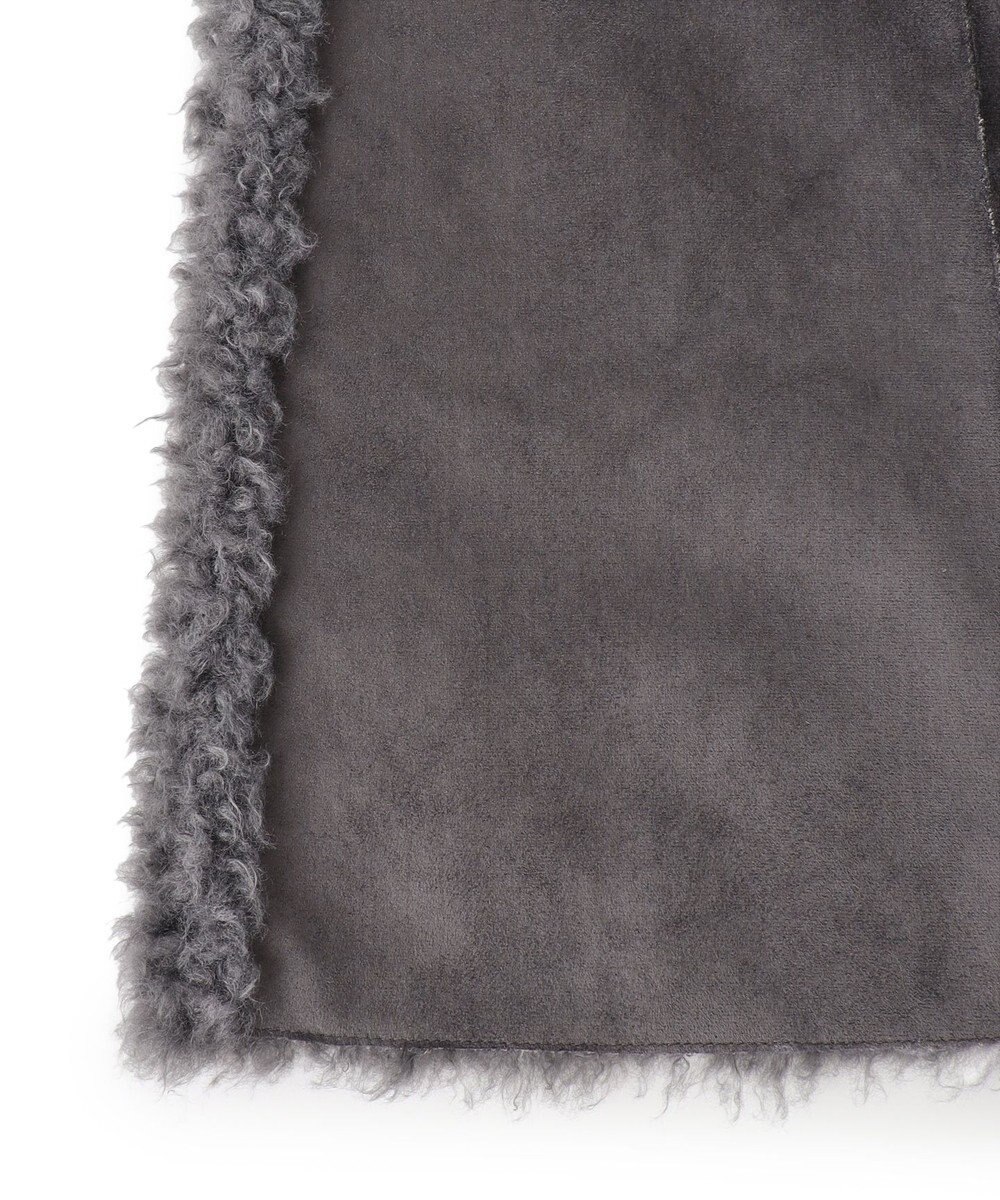 ICB 【リバーシブル着用可能】フェイクムートン ジレ 