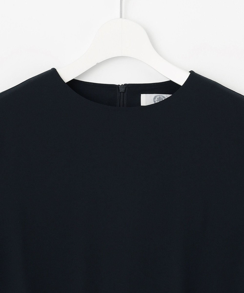 J.PRESS LADIES 【セットアップ対応・人気素材】Light ジョーゼット クルーネック ブラウス 