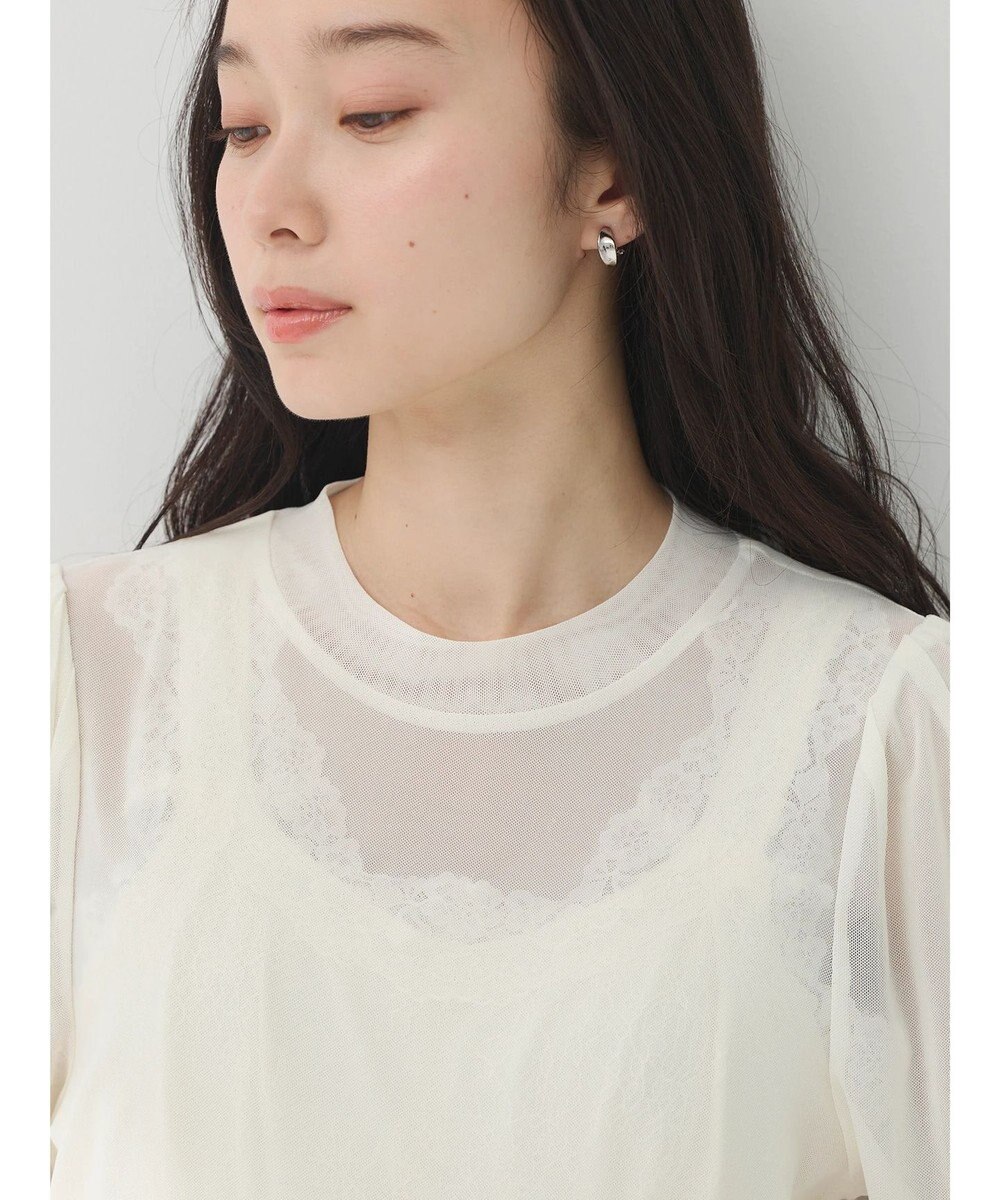 earth music&ecology ５分袖シアーインナー 