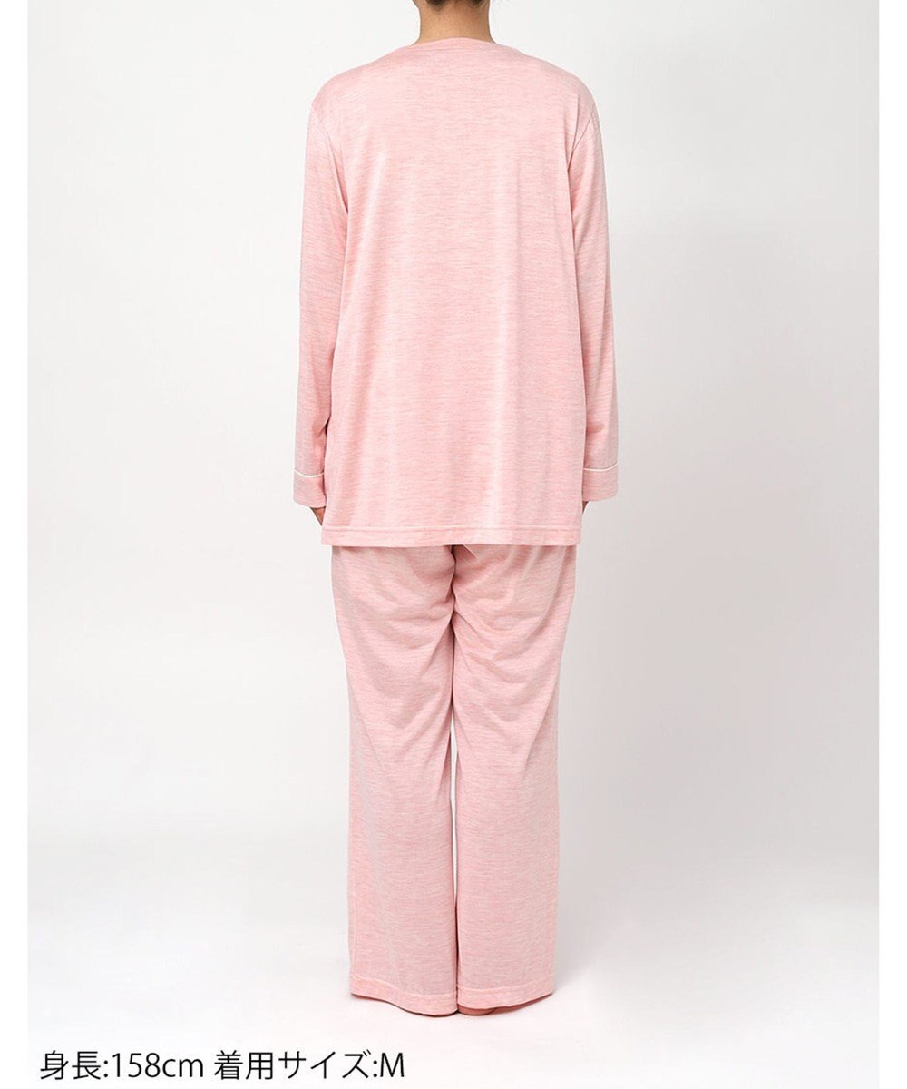 ワコール／睡眠科学 パジャマ シルク100%(本体) 天竺素材 長袖 長ズボン レディース YDX547 睡眠科学／ワコール 