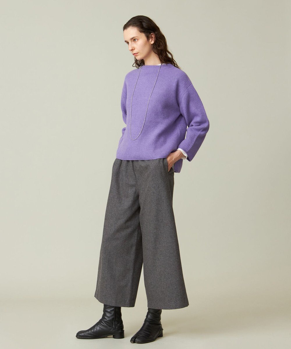 J.PRESS YORK STREET 【WOMEN】ウールカシミヤ ボトルネックショートニット 