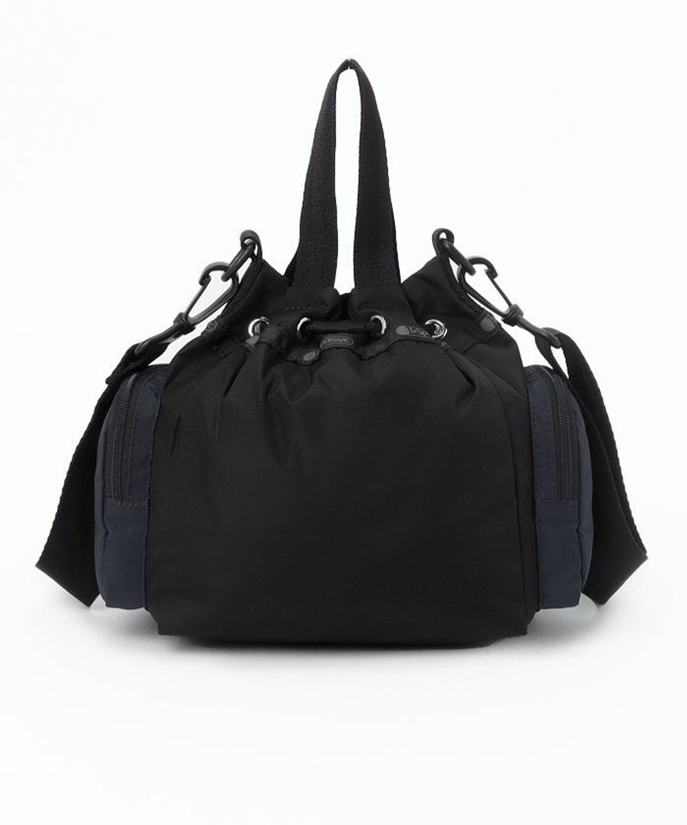 LeSportsac CONV DRAWSTRING CROSSBODY/ブラック/ドーブ/ディープシーブルー CB 