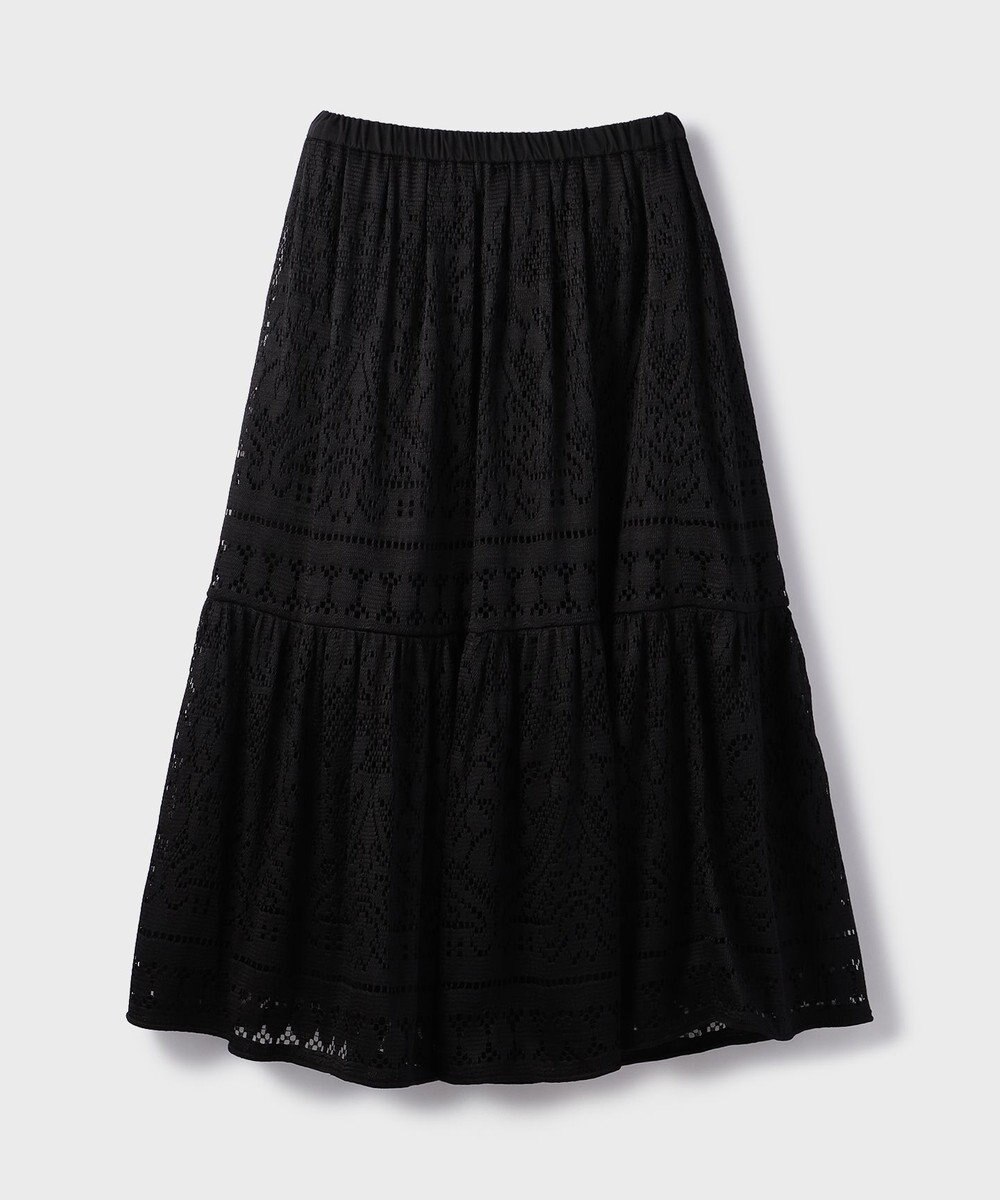 GRACE CONTINENTAL レースティアードスカート 
