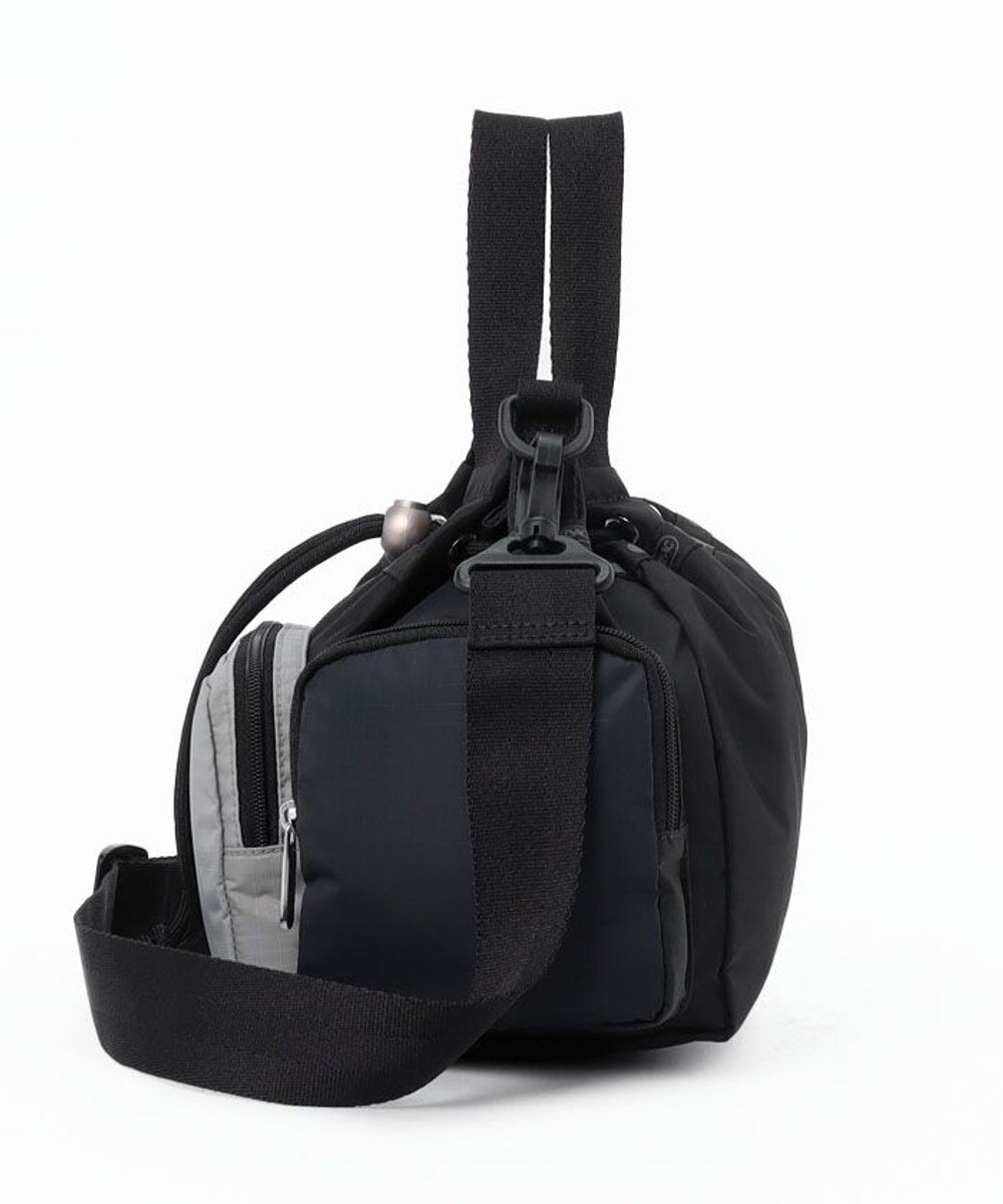 LeSportsac CONV DRAWSTRING CROSSBODY/ブラック/ドーブ/ディープシーブルー CB 