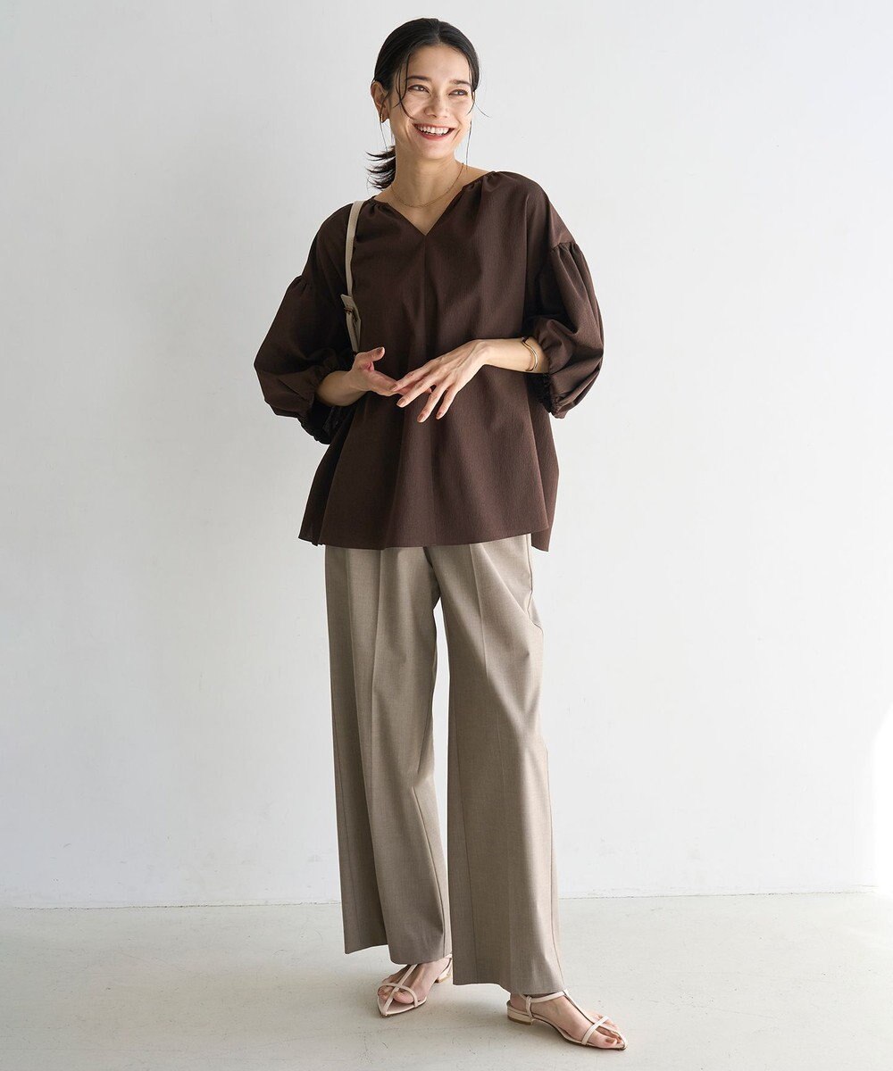 UNFILO BREEZEMOVE ボリュームブラウス 