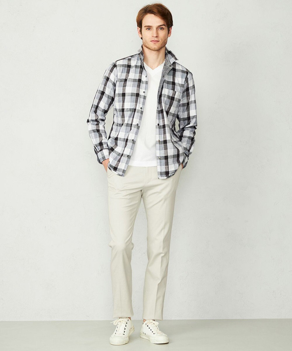 JOSEPH ABBOUD 【オーガニックコットン】ハイパワーカルゼ パンツ 