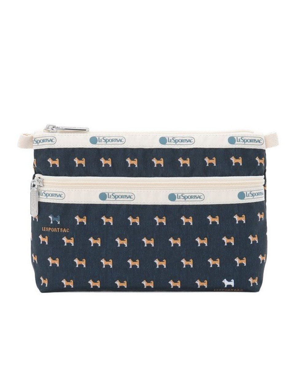 LeSportsac COSMETIC CLUTCH/デニムシバピクセル デニムシバピクセル