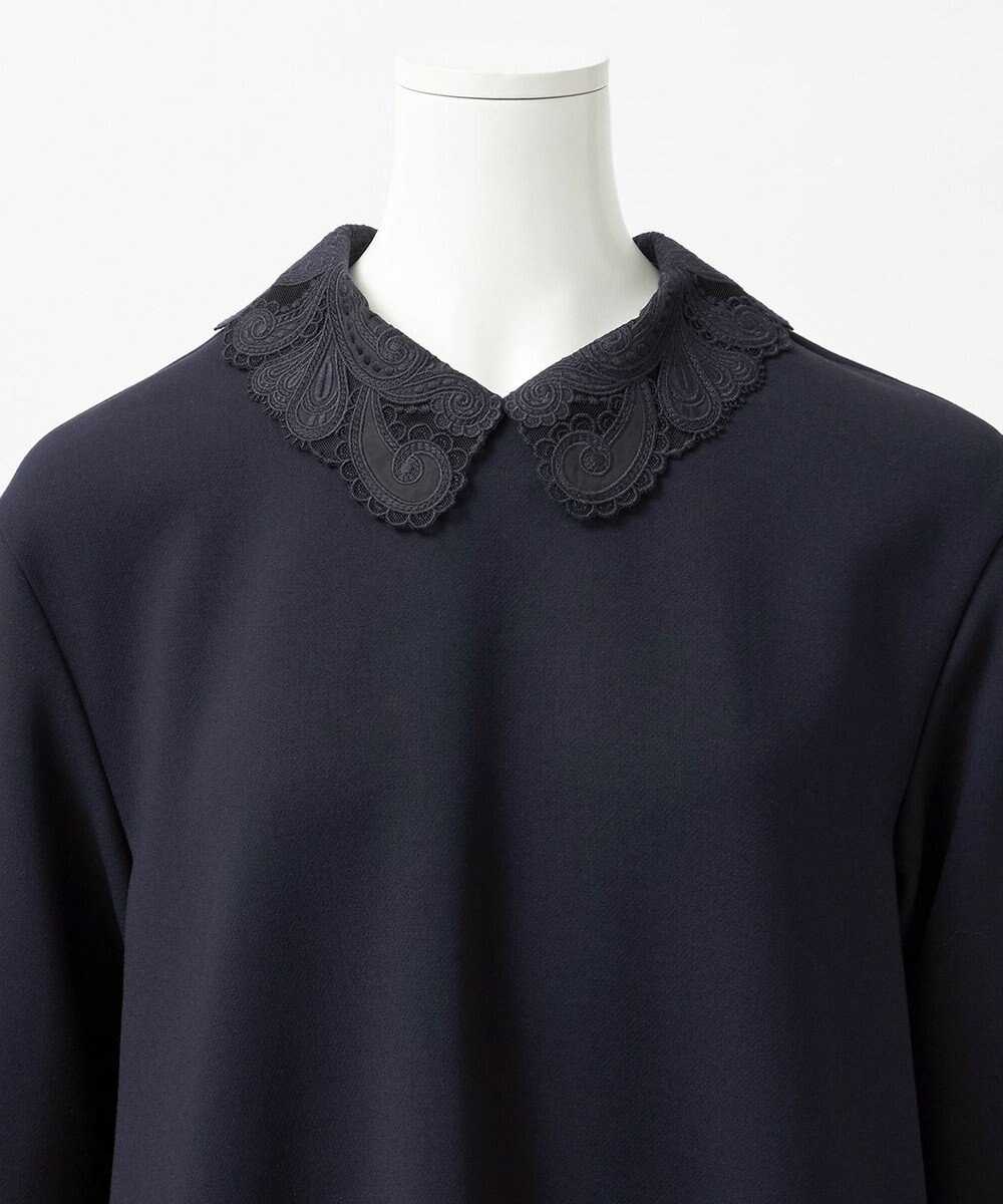 23区 S 【R(アール)】ダブルクロス レース襟 ワンピース 