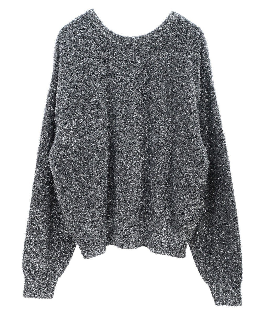 Green Parks シャギーギラギララメカーディガン 