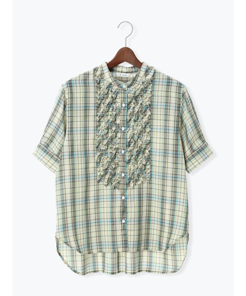 Te chichi チェックフリルブラウス《2026 SUMMER LOOK item》 