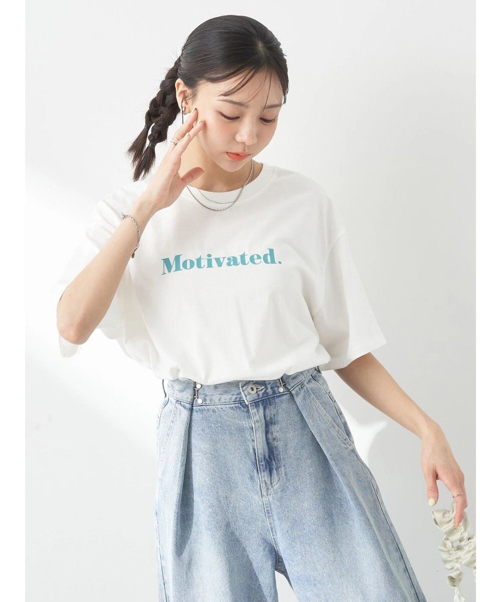 earth music&ecology ロゴソリッドＴシャツ 