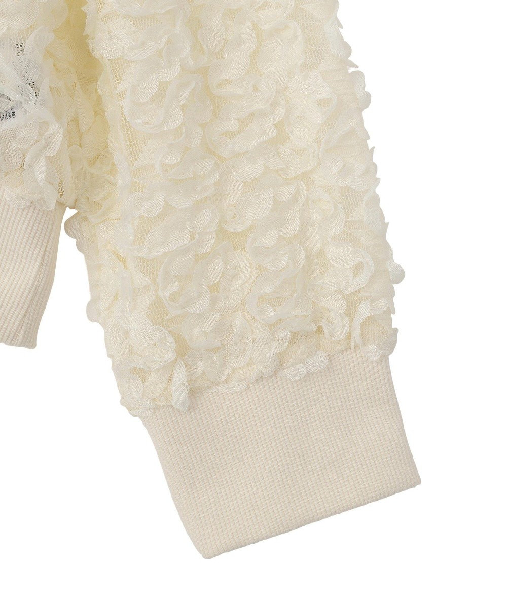 Green Parks フラワー柄チュールブルゾン 